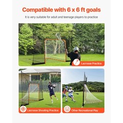 12×9 ft Hockey Lacrosse Goal Backstop Training Net Extended Coverage Net Only
