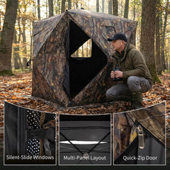 Best Seller edx 270° Visibility Hunting Blind 2-3 Person Camo NO IMPORT FEE