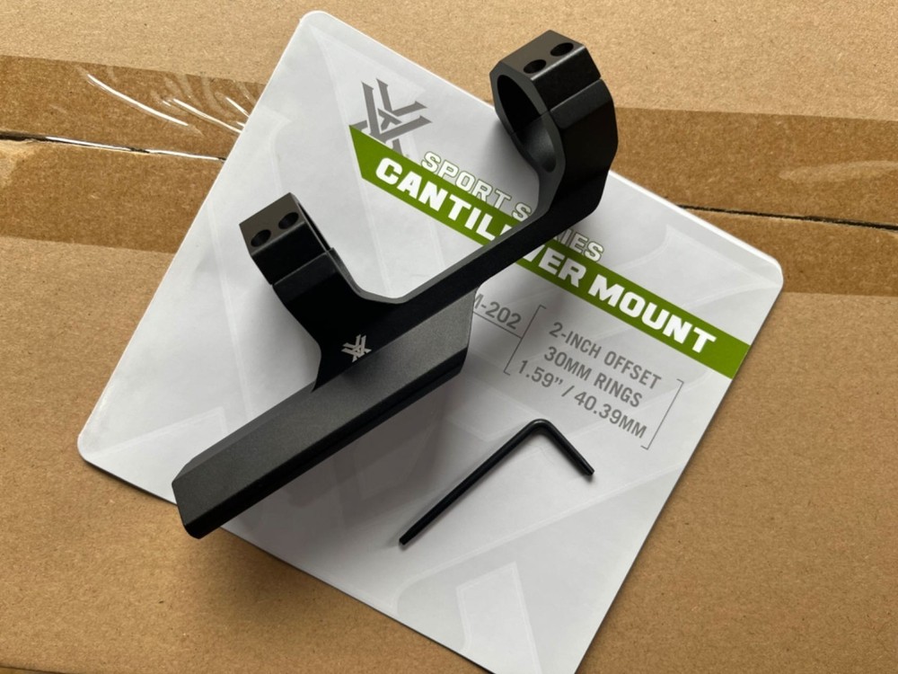 Vortex CM-202 30mm Cantilever Ring Mount 2in Offset Scope Mount No Box