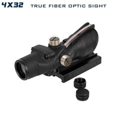5X35 4X32 ACOG True Fiber Optic Red Green Cross Chevron Dot Tactical Sight Scope