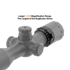 Leapers UTG 1 BugBuster 3-12×32 Scope 1 inch Tube Mil Dot Reticle QD Rings