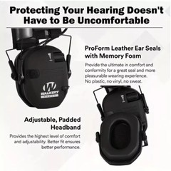 Walkers Razor Electronic Shooting Ear Muff Slim Shooting Anti-noise Earphone US
