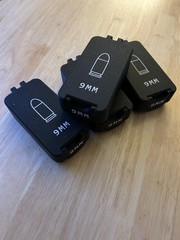 Set Of 4 Locking Ammo Boxes 50 Rounds 9mm