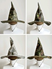 Outdoor Camouflage Hunting Tactical Large Brim Cosplay Wizard Hat
