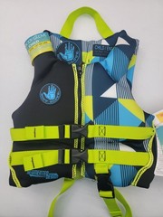 Body Glove PFD Life vest Youth Child Boy&rsquo;s 33-55 pounds, blue yellow black NEW
