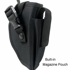US Tactical Belt Pistol Gun Holster with Mag Pouch Right Hand Fit Medium Handgun