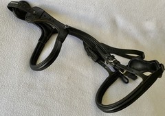 STUBBEN Lightly Used FULL Horse BLACK Padded Leather Freedom Ergonomic BRIDLE