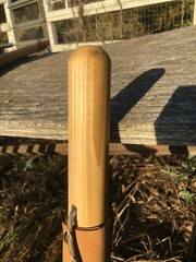 Natural Earth Tones Poplar Hard Wood Walking Stick Hiking Staff Hand Carved Pole