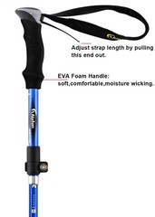 Ultralight Collapsible Trekking Pole Adjustable Hiking Walking Stick