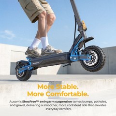 Ausom Electric Scooter 2*1000W Motor,95km Range,Front/Rear Hydraulic Disc Brakes