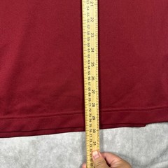 Nike Golf Mens L Fit Dry Mock Neck Long Sleeve Shirt Burgundy Athletic Running