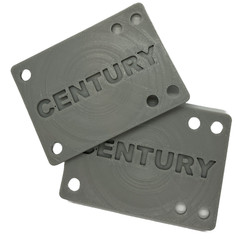 Century Skateboard Riser Pads 1/8 in – Universal (old & new school) Color Choice