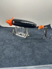 Wood Musky Topwater – Unknown Maker – Muskie – 3 Props (2 Front,1 Rear)