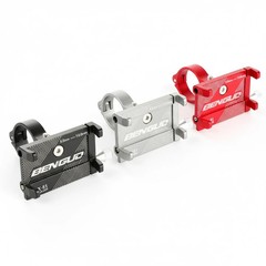 Motorcycle Bike Bicycle Holder Mount Handlebar Alloy Red Black Silver Smartphone