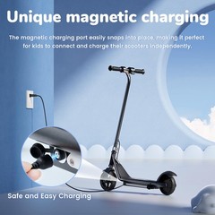 iScooter IK3 Electric Scooter for Kids Ages 6-12, 150W Motor, LED Display, 3