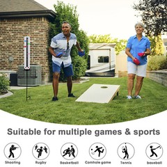 Metal Cornhole Scoreboard with Drink Holders CornHole Score Keeper with Magnetic