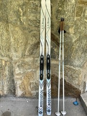 Rossignol L.L. Bean Cross Country Skis with Bindings 160CM W/ Poles