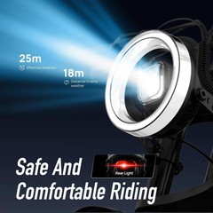 URLIFE 20&Prime;*4.0 Fat Tire Electric Bike for Adult 1500W 48V 15.6AH 28MPH Ebike