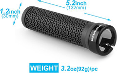 Ergonomic Rubber Bicycle Handlebar MTB Mountain Bike Grips Cycling Lock-On Ends