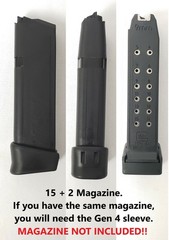 Magazine Sleeve/Spacer/Adapter For Glock® G26/G27 With Glock® G19/G23 Magazine