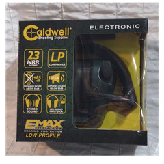 Caldwell E-Max Electronic Low Profile Earmuffs 23dB NRR Stereo MP3 ANR Green