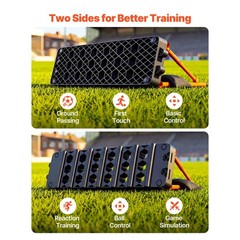 Uimoso Soccer Rebounder Board 37.4 x 9.8 in Dual-Sided Training Wall