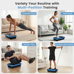 Gianna Vibration Plate Exercise Machine, Whole Body Fitness Platform for Home Gy