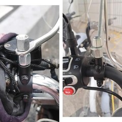 Universal Motorcycle Handlebar Mirror Mount Holder 7/8&Prime; Thread Adapter Clamp for