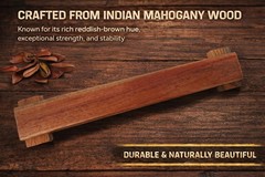 Shena Push Up Board – Solid Indian Rosewood Traditional Push Up Bar for Exercise