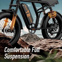 URLIFE 20&Prime;*4.0 Fat Tire Electric Bike for Adult 1500W 48V 15.6AH 28MPH Ebike
