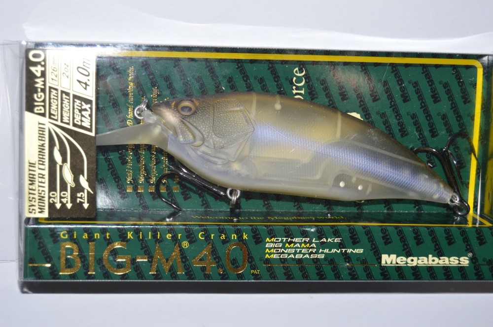 Megabass Big-M 4.0 126mm 2oz Japan Crankbait Fishing Lure – (SP-C) Mat Shad