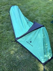 Black Diamond Hooped Bivy Tent Sack With Screen Camping Climbing Sack Green See