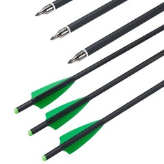Hunting 20 inch Carbon Crossbow Bolts Crossbow Arrows +/or 100 Grain Broadheads