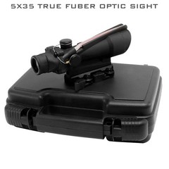 5X35 4X32 ACOG True Fiber Optic Red Green Cross Chevron Dot Tactical Sight Scope