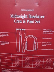 New Balance Mens Midweight Base Layer Crew / Pants 2-Piece Set Grey Sealed