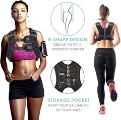 Ergonomic Adjustable Weighted Vest for Men & Women 8-30 lbs – Ultimate Comfort