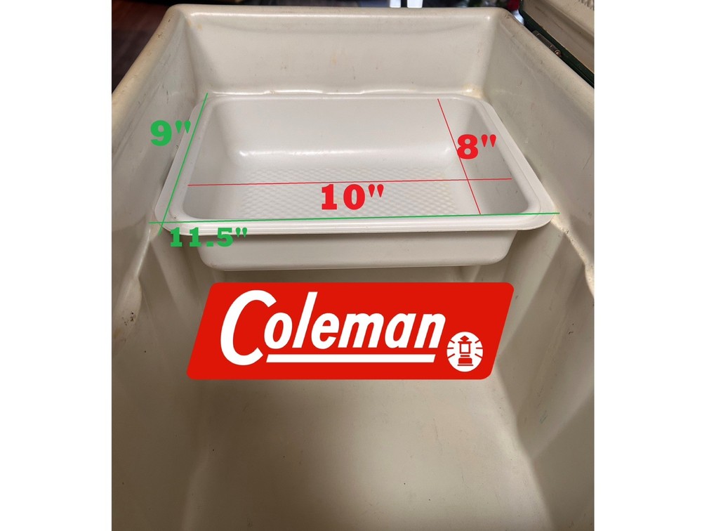 Coleman New NOS Cooler Tray Plastic Insert Ice Chest Food Steel Belted Camping