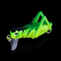 5PCS 3.5cm/3g Insect Locust Fishing Lure Crankbait Bass Grasshopper Bait Tackle