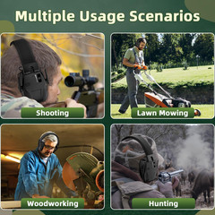 Shooting Bluetooth Earmuff, Ear Protection for Gun Range, Active Noise Reduction