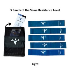 Resistance Bands Loop Set of 5 Exercise Workout Rehab Fitness Yoga Booty Band
