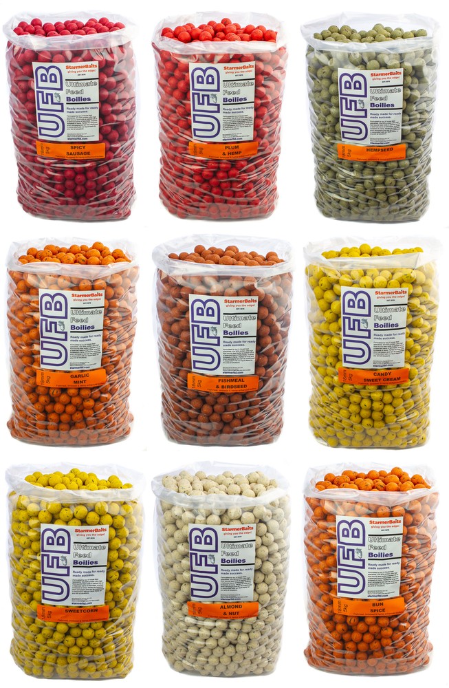 18mm Ultimate feed boilies for carp & coarse fishing multiple flavours 5kg