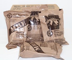 MRE U.S. Military Ready to Eat Meals INSP 2025 or Better – options 1,2,48 pack