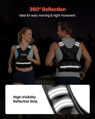 VEVOR 11-20lb Adjustable Weighted Vest for Men Women Strength Training Running