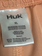 Huk Peach Fishing Shorts XL Women Drawstring Breathable Polyester Elastane