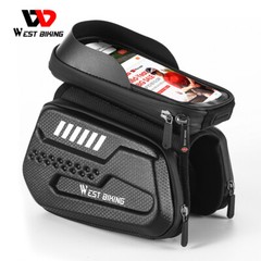 WEST BIKING Bicycle Top Tube Front Frame Bag Cycling Waterproof Hard Shell Bag