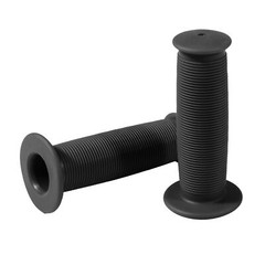 Pair Black Motorcycle Scooter Bicycle Anti-Slip Soft Rubber Handlebar Hand Grips