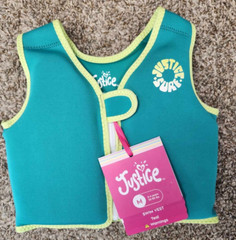 Justice Swim Vest (2-4 Years/33-66 Pounds) Teal, NEW
