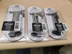 3 – NEW – Walther PPQ 22 OEM Factory Magazines .22LR 10 Round – 51060102 (W155