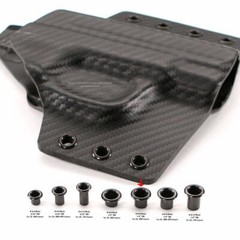 (#8-8) – (1/4in) – Black Kydex Holster Eyelets – (25, 50, 100 Qty.) – (USA Made)