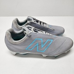 New Balance Burn Low Lacrosse Cleats Mens 8.5 Womens 10 Grey Blue BURNLF14